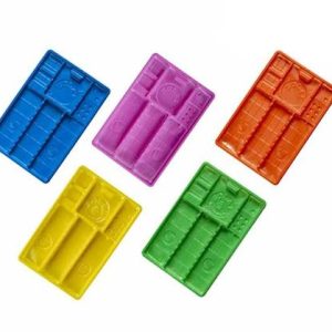 سينی يکبار مصرف دندانپزشکی رنگی متوسط(500گرم) زلال طب شیمی | Medium-colored dental disposable tray (500 grams)