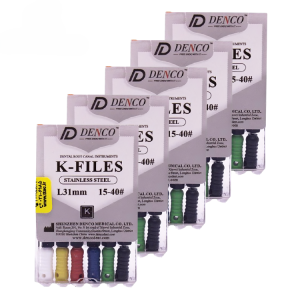 فایل دستی K-File استیل 31 میلی متری دنکو | Denco Stainless Steel K-File (Hand File) – 31 mm